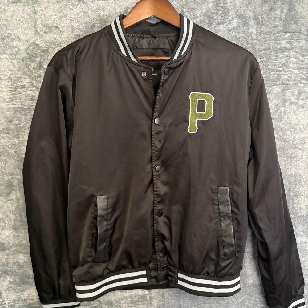 Primitive Small S Black Bomber Jacket The Dirty P Patch Varsity Skate Streetwear